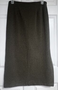 Y2K Bratz We Too Sportswear Taupe Green Maxi Skirt Side Slits Size L Large